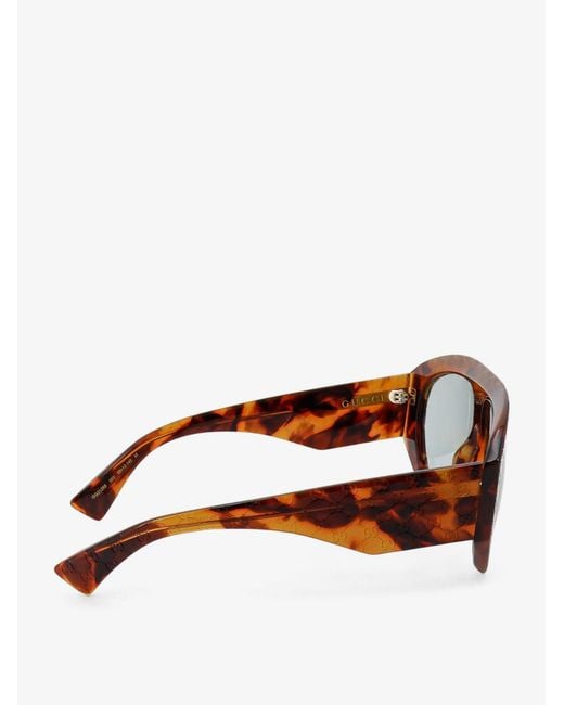 Gucci Brown Acetate Sunglasses