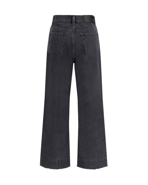 Chloé Blue Chloã High-Waisted Cropped Denim Jeans