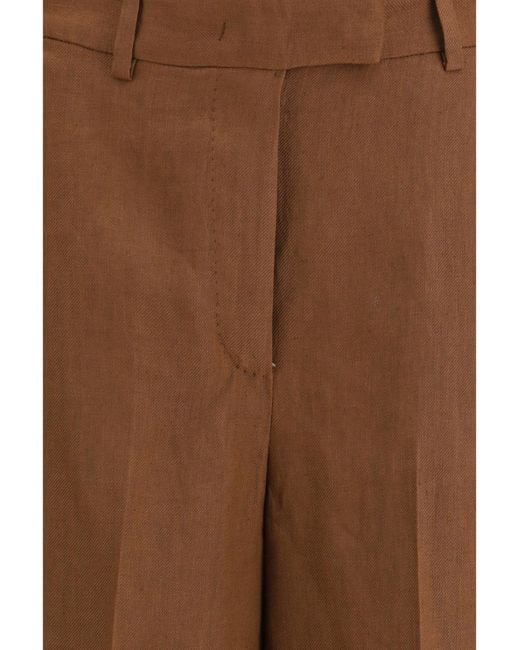 Lardini Brown Bermuda Shorts Twill