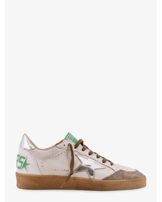 Golden Goose Deluxe Brand Brown Deluxe Brand Ball Star Leather Sneakers for men