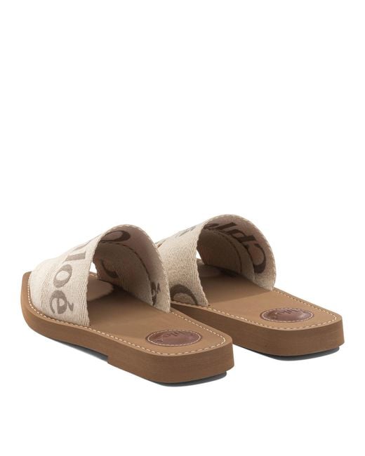 Chloé White "Woody" Slide