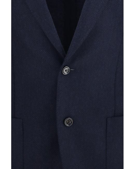 Lardini Blue Wool And Cashmere Jacket for men