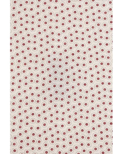 Brunello Cucinelli White Silk Pocket Square for men