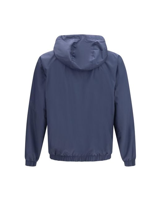 Loro Piana Blue Windmate Hooded Bomber for men