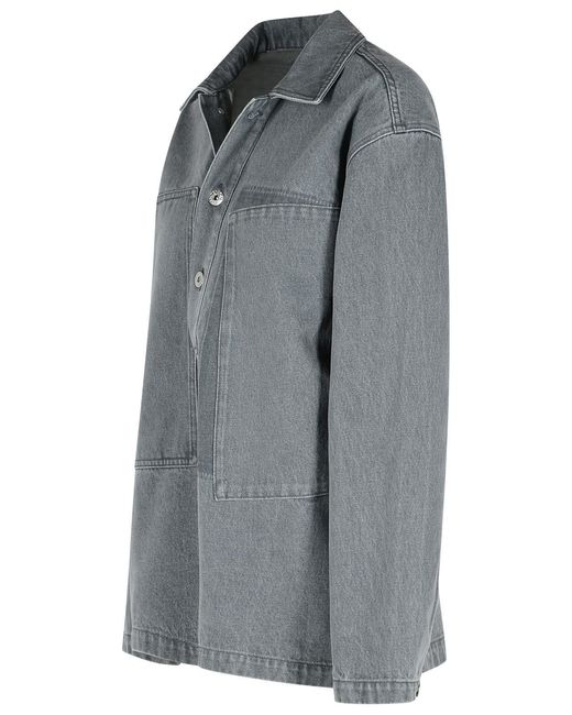 J.W. Anderson Gray Jw Anderson 'Rugby' Denim Shirt