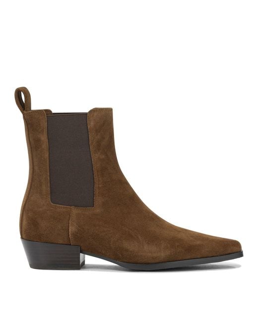 Strategia Brown Suede Leather Boots
