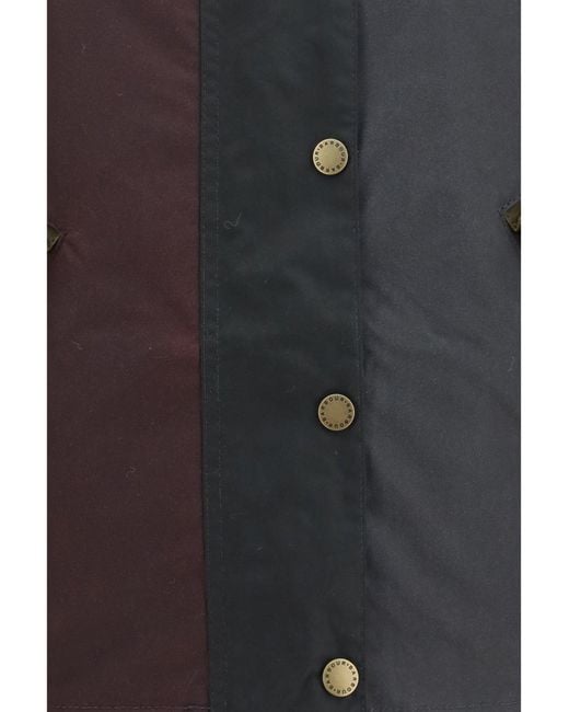 Barbour Black Patchwork Transport Waxed Jacket Sage