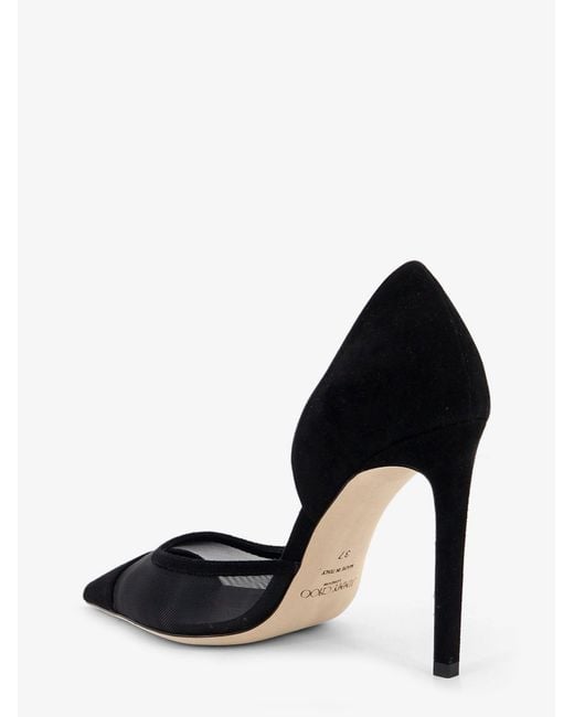 Jimmy Choo Black Brigitte 100 Suede Décolleté