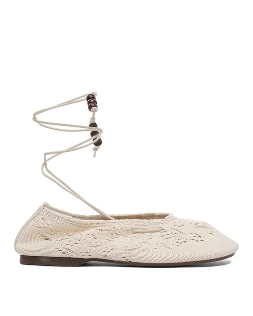 Alohas White Rosemary Ballerinas