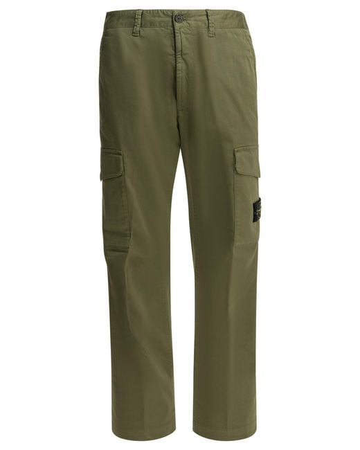 Men's Green Cargo Trousers