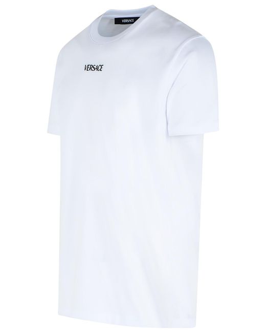 Versace White Cotton T-Shirt for men