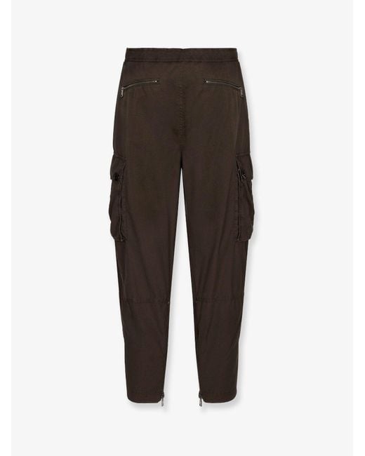 Dolce & Gabbana Brown Cotton Cargo Trousers for men