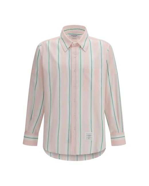Thom Browne White Button-Down Shirt for men