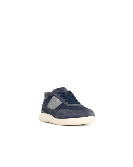 Hogan Blue Interactive³ Suede Sneakers for men
