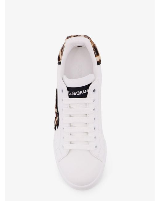 Dolce & Gabbana White Portofino Sports Shoes