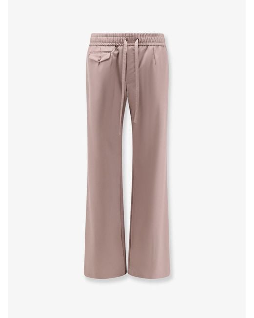 Dolce & Gabbana Pink Dolce & Gabbana Virgin Wool Trousers for men