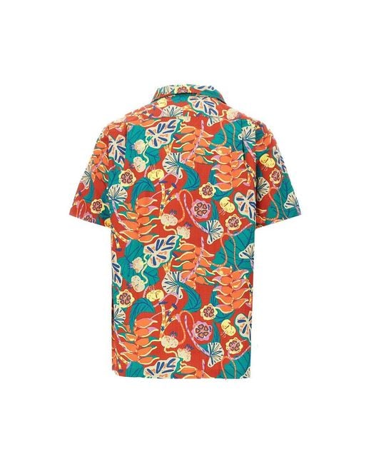 Patagonia Blue 'Tidal Threads' Printed Cotton Shirt for men