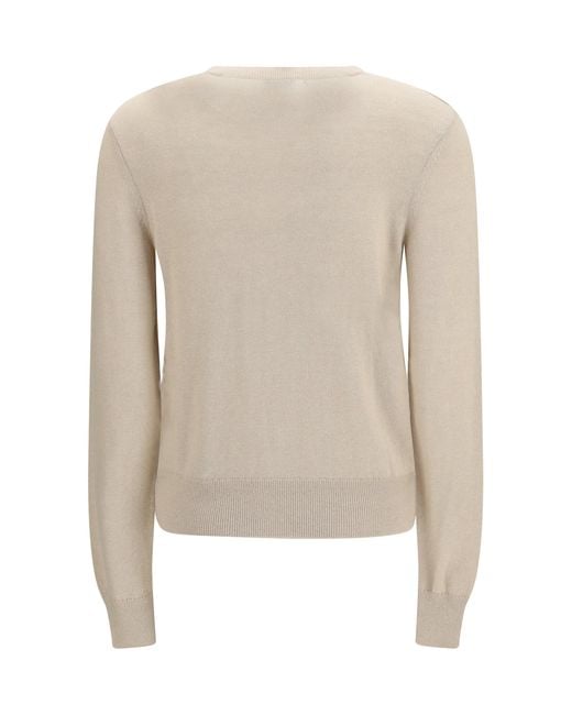 Burberry Natural Ekd Cotton-Wool Cardigan