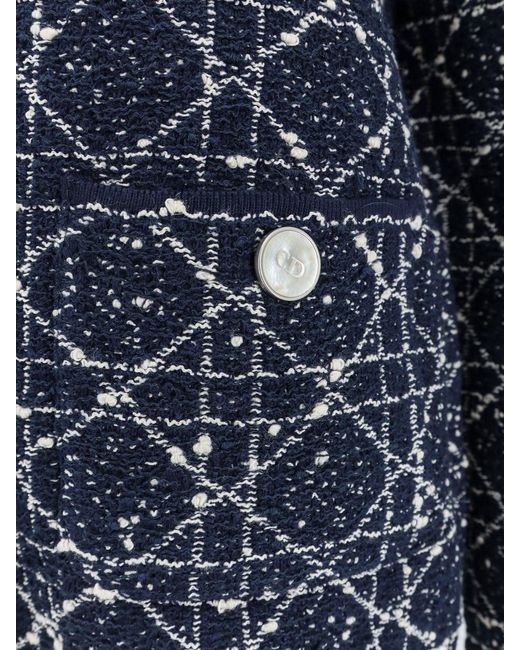 Dior Blue Dior Macrocannage Blazer