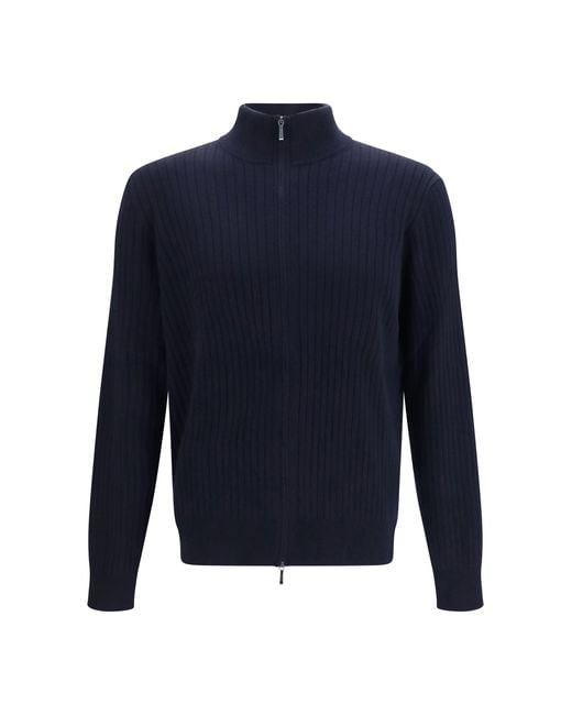 Men's Blue Lexington Cashmere Jumper