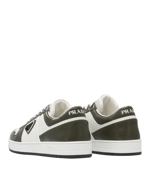 Prada White "Downtown" Sneakers for men