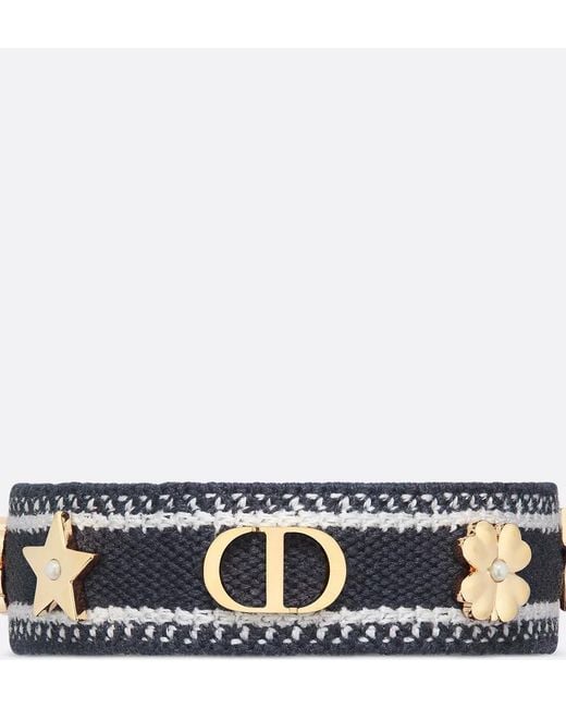 Dior Blue Pearl Logo Bracelet