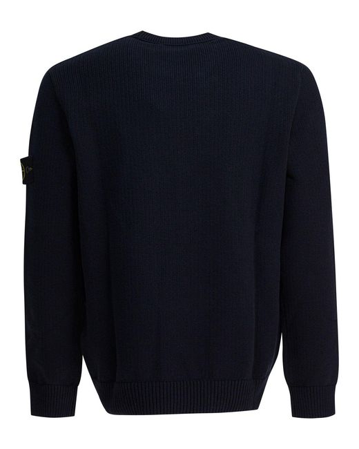 Stone Island Blue "Winter" Sweater for men