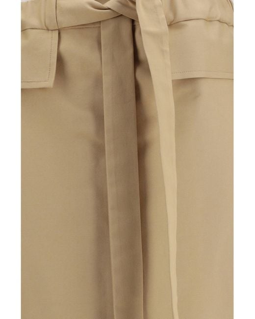 Fabiana Filippi Natural Midi Skirt Cotton