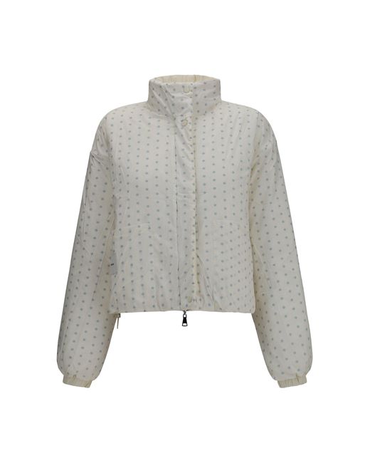 GONGDID DESIGN White Reversible High-Neck Puffer Jacket Off