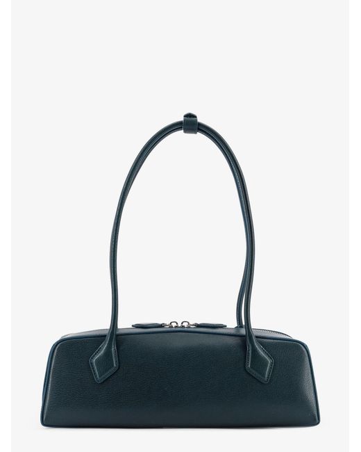 Alaïa Blue Le Teckel Leather Shoulder Bag