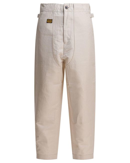 Kapital Natural Linen And Cotton Trousers for men