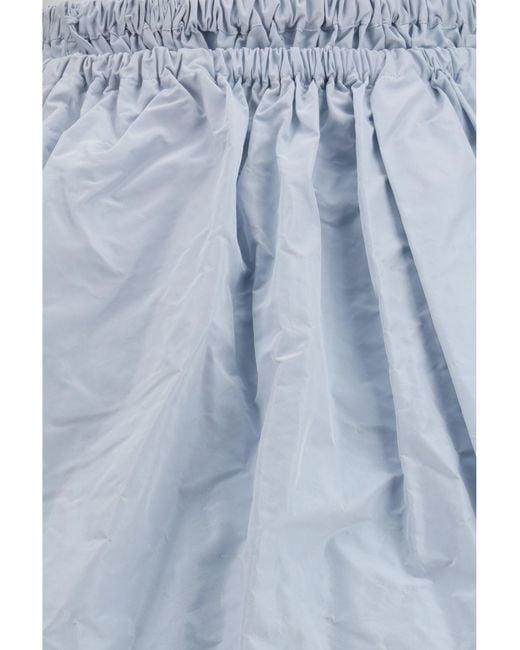 Prada Blue Taffetà Skirt