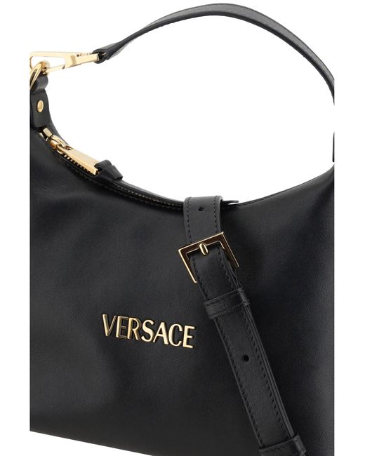 Versace Black Hobo Handbag