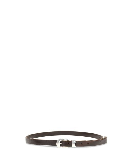 Our Legacy White Leather Belt for men