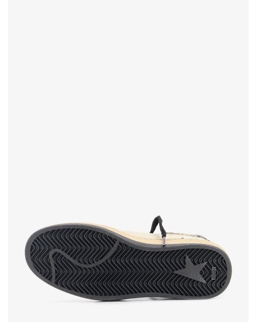 Golden Goose Deluxe Brand Natural Ballstar Leather Sneakers With Iconic Side Logo