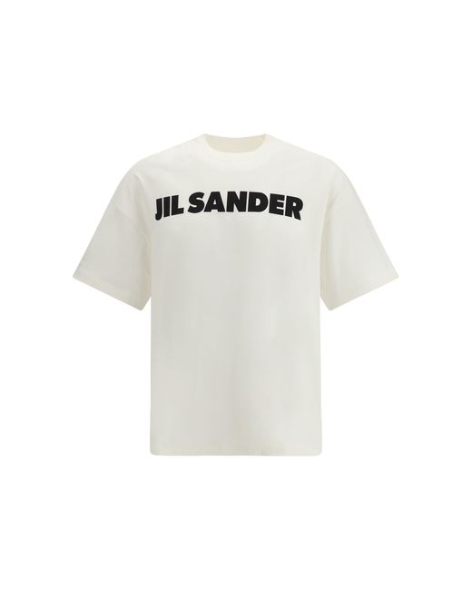 Jil Sander White Cotton-Jersey T-Shirt for men