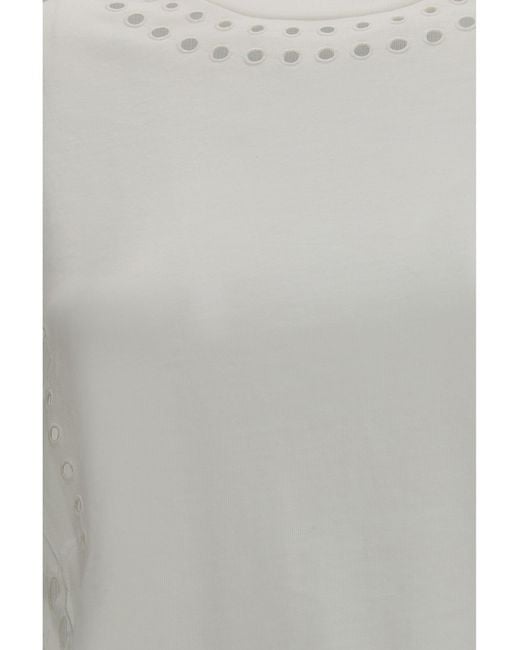 Isabel Marant Gray Marant Etoile Odyle Cotton T-Shirt