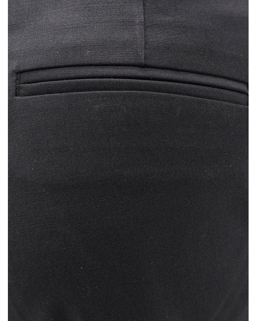 TONYWACK Blue Wool Blend Capri Trousers