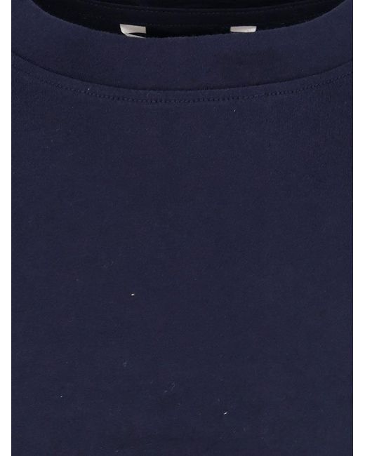 Hevò Blue Mulino Cotton T-Shirt for men
