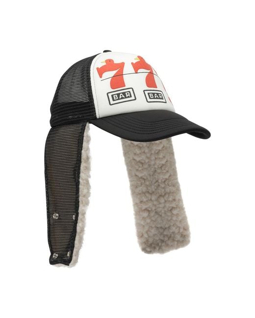 Kapital Red Lucky Bird Lumber Trucker Hat for men