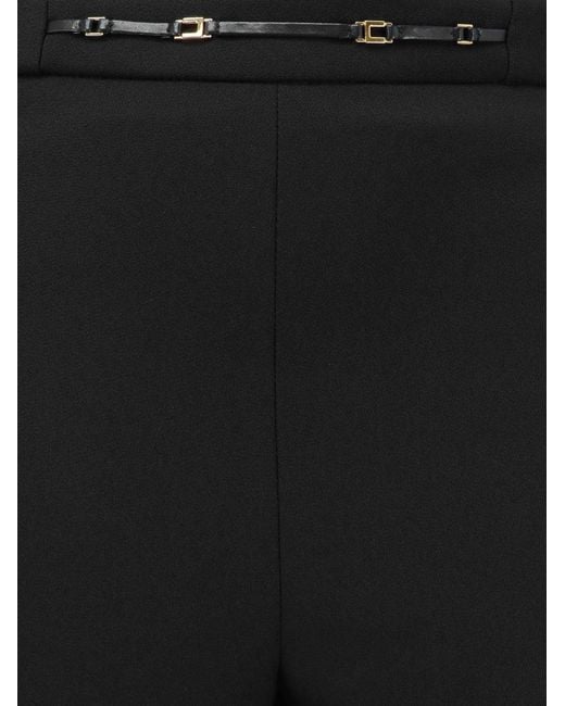Elisabetta Franchi Black Essentials Trousers