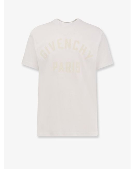 Givenchy White Cotton T-Shirt for men
