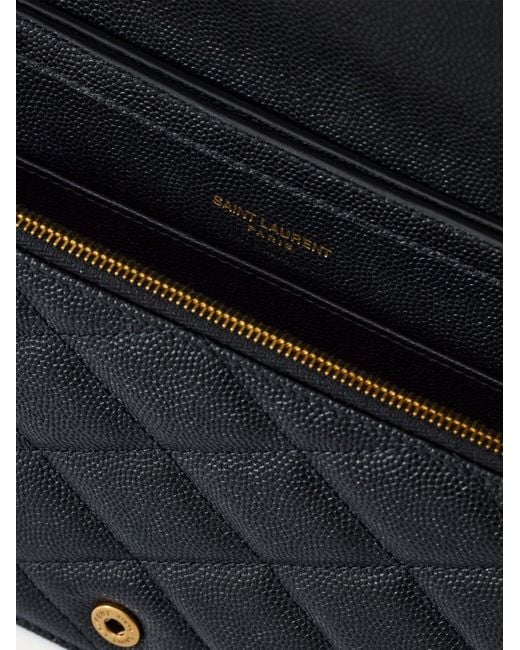 Saint Laurent White Paris Leather Crossbody Bag With Metal Cassandre Logo