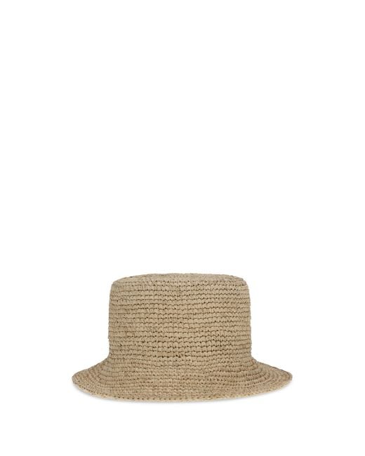 Vivienne Westwood Natural Orb Raffia Bucket Hat