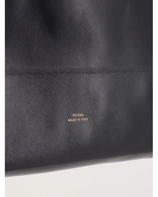 Totême Black Roam Leather Shoulder Bag
