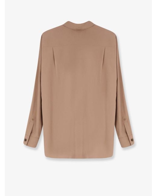 Max Mara Brown Mxmsiamese Silk Shirt