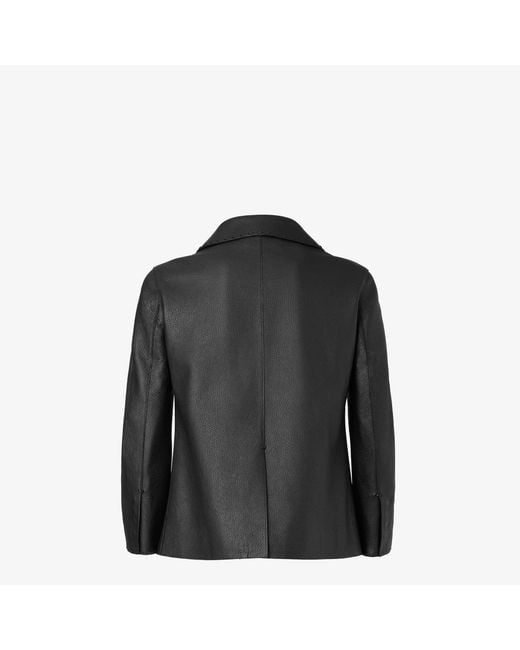 Fendi Black "Selleria" Double Breasted Jacket
