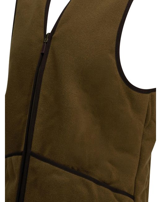 Barbour Green "Warm Pile" Sleeveless Jacket for men