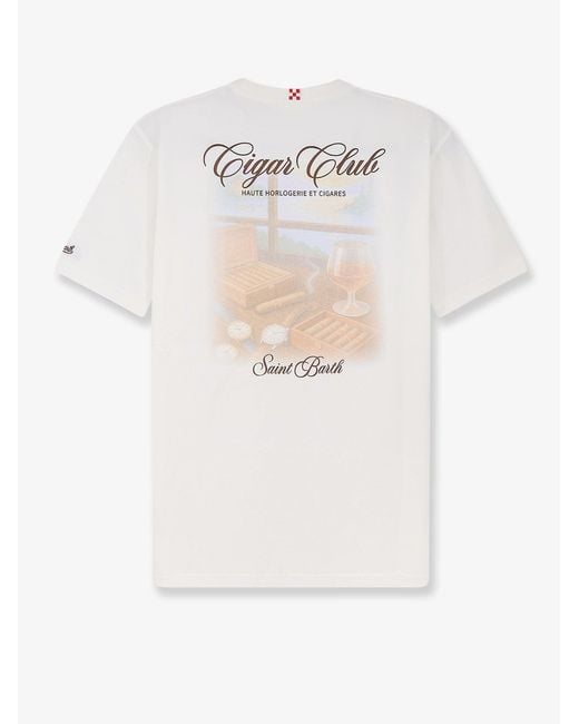 Mc2 Saint Barth White Portland Organic Cotton T-Shirt for men