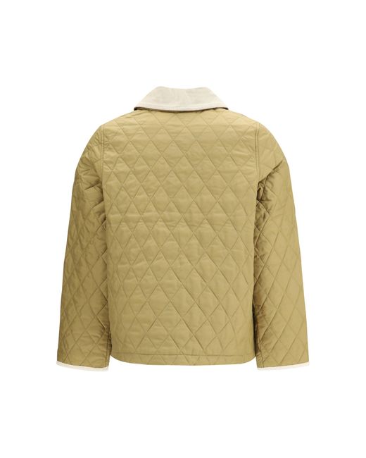 Barbour Metallic Quilted Jacket Liddesdale Cropped Sand/Pearl